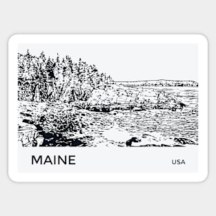 Maine USA Sticker